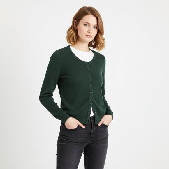 *H&M Forest Green Cardigan - Picture 1 of 7